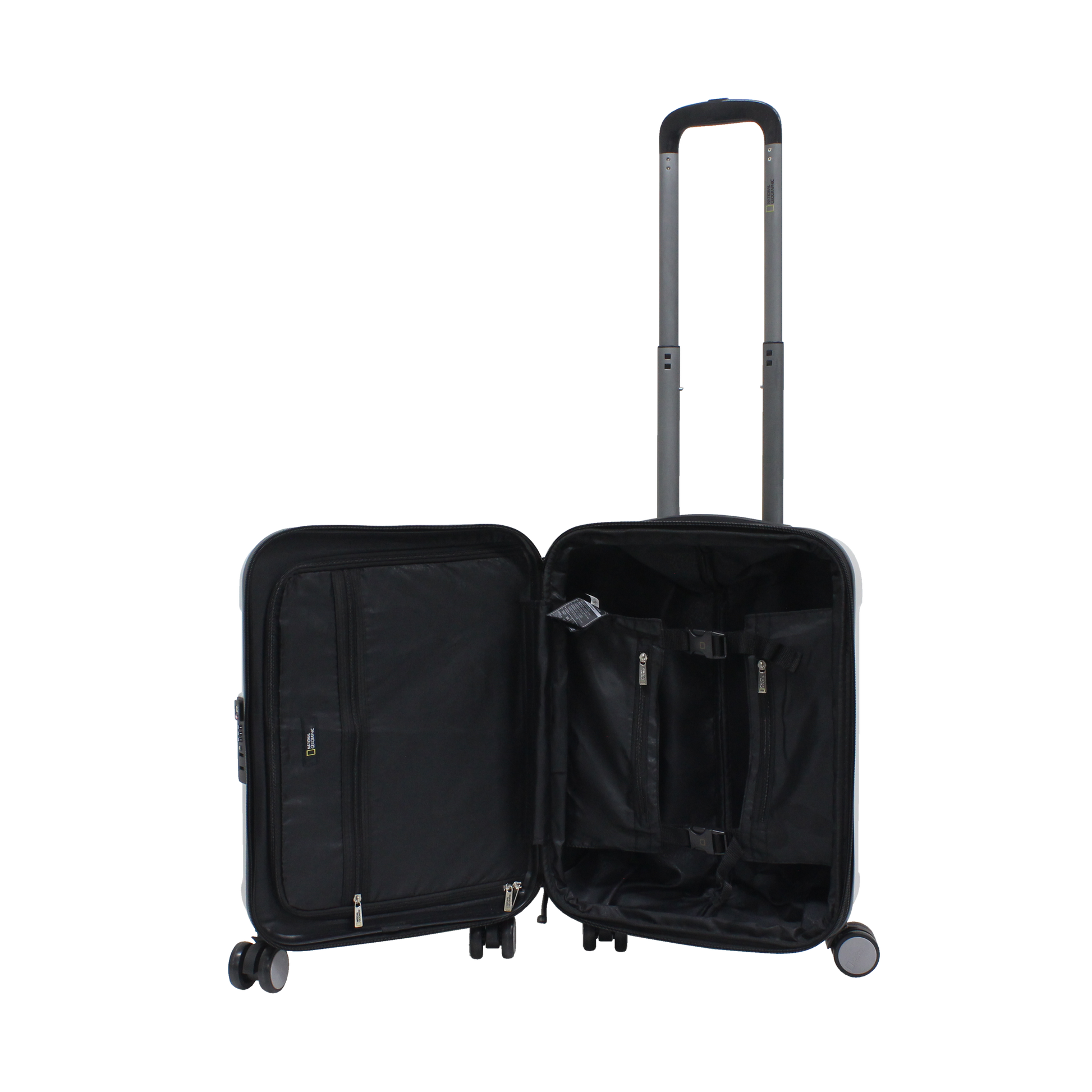 Silver national geographic hard trolley case