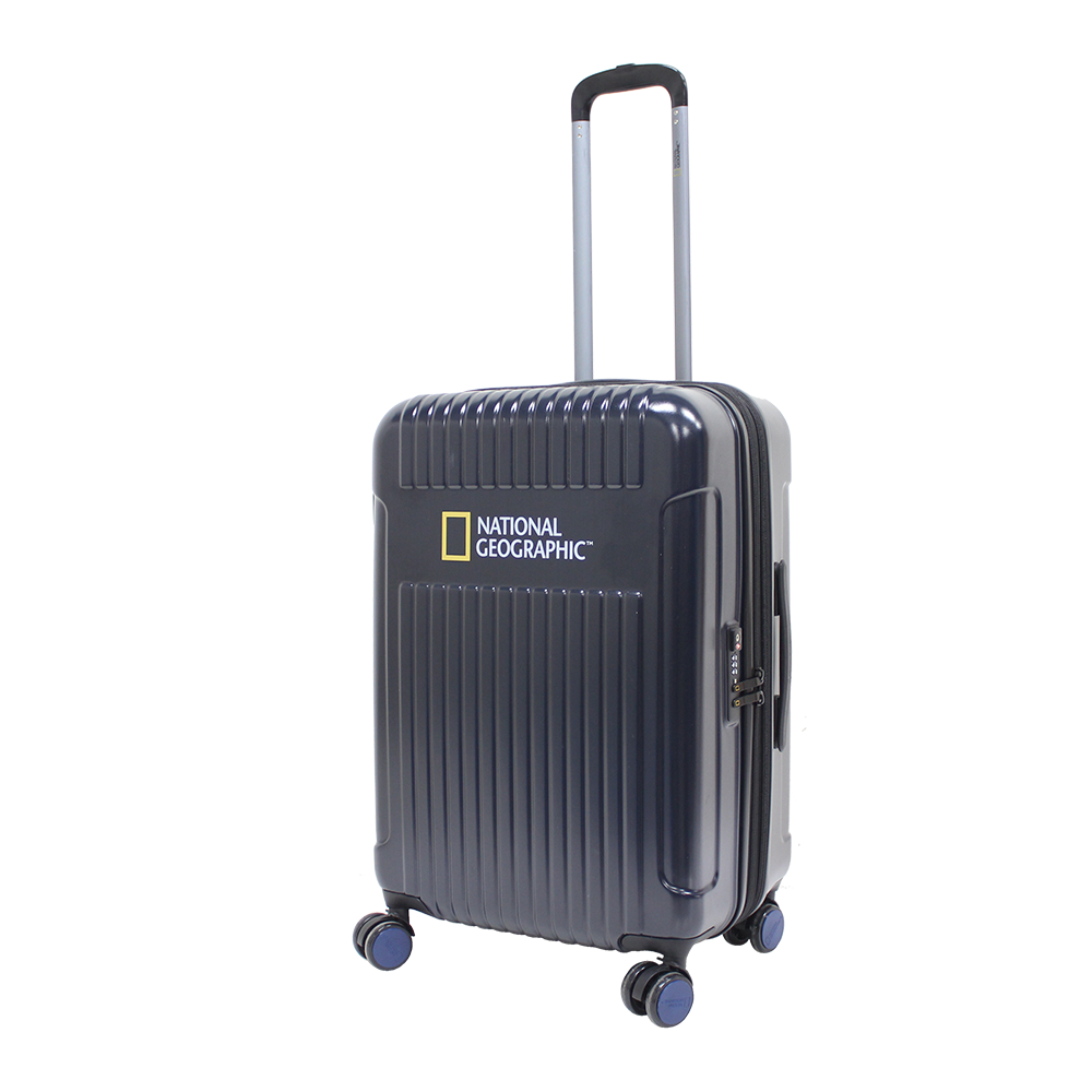 Navy national geographic hard trolley case