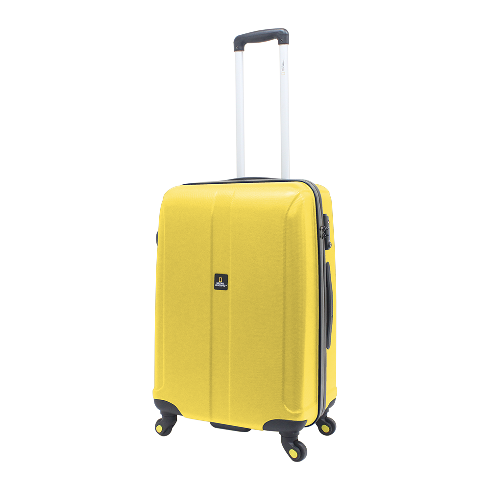 Yellow hard luggage of NatGeo | luggageandbagsstore.com