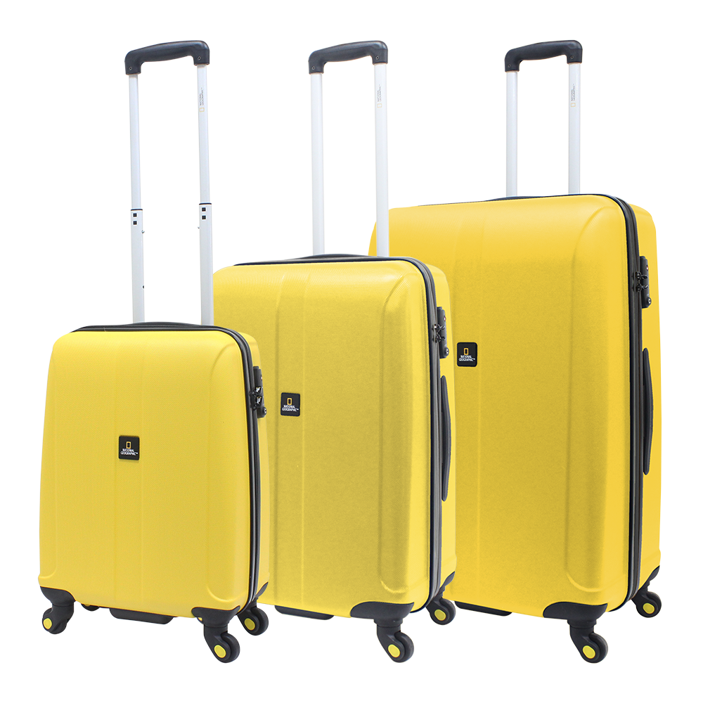 Yellow National Geographic suitcase set