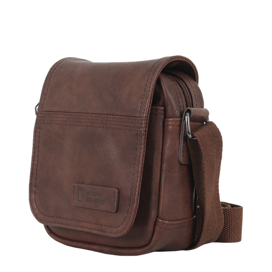 Tan imitation leather shoulderbag National geographic