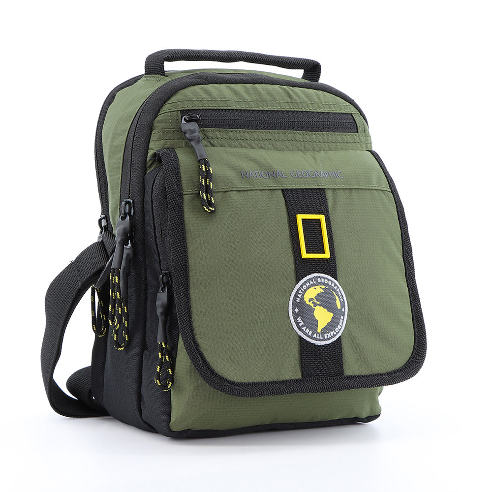 Nat Geo New Explorer Utility bag w/ flap and handle.