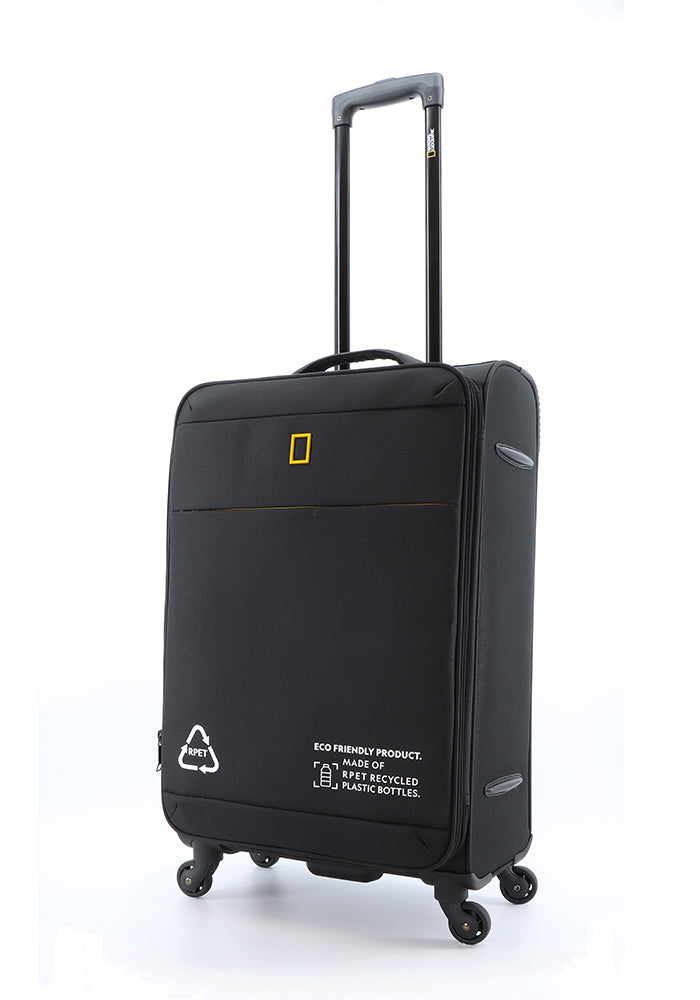 light soft luggage made of recycled plastic