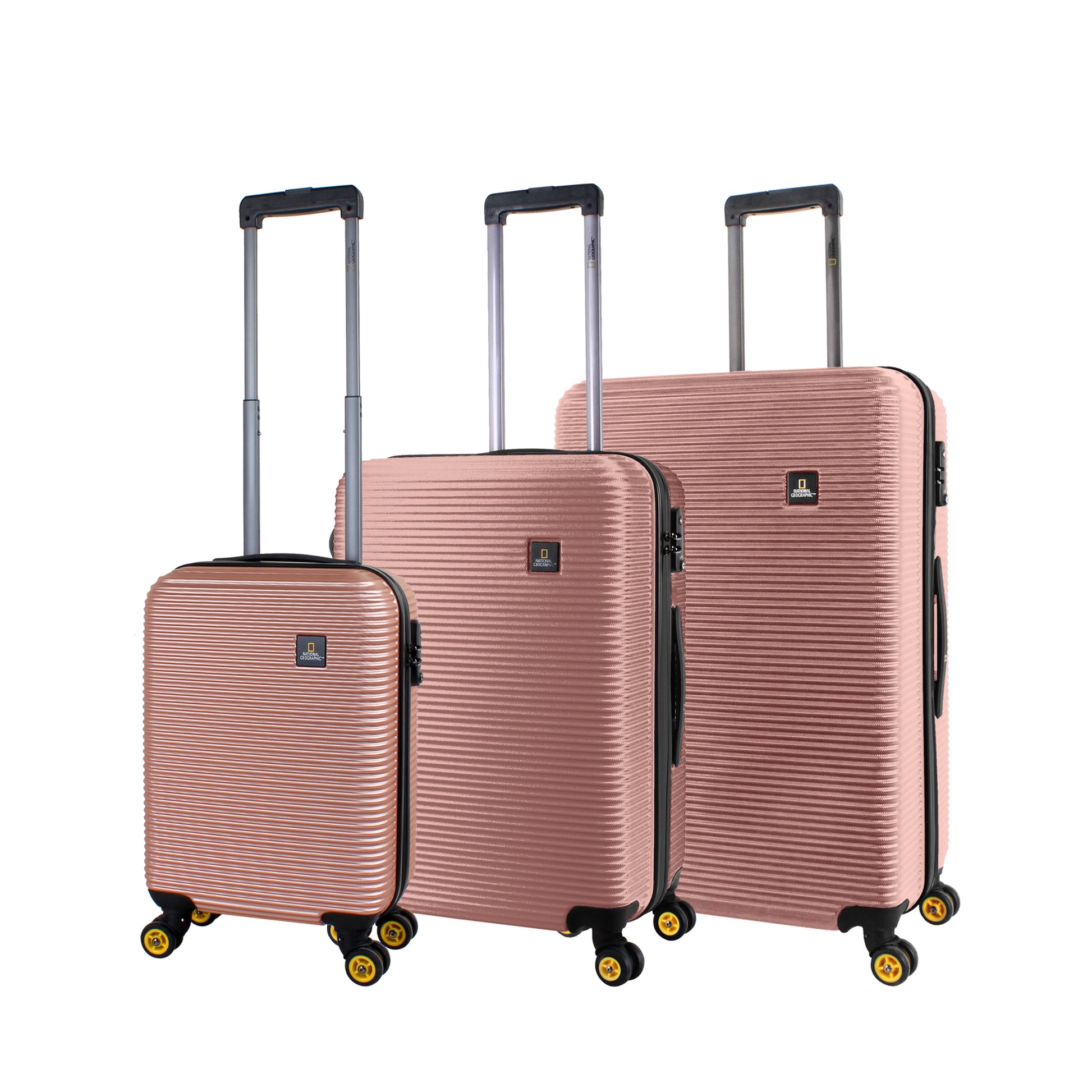 Rose Gold hard luggage Nat Geo in HK