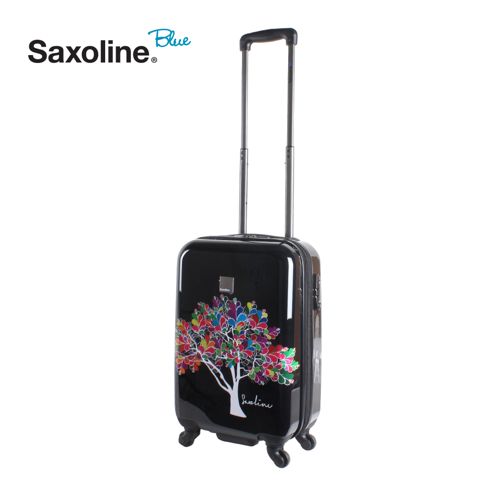 Saxoline blue hard cabin case with magic tree print | HK