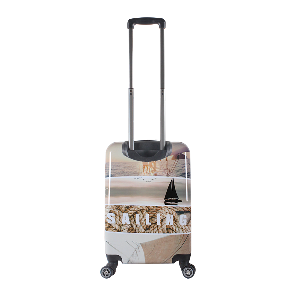 Beautiful printed Saxoline blue trolley small 