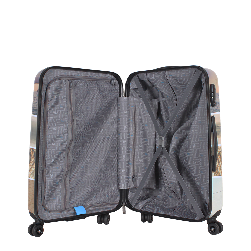 Printed hard case saxoline blue | luggageandbagsstore.com