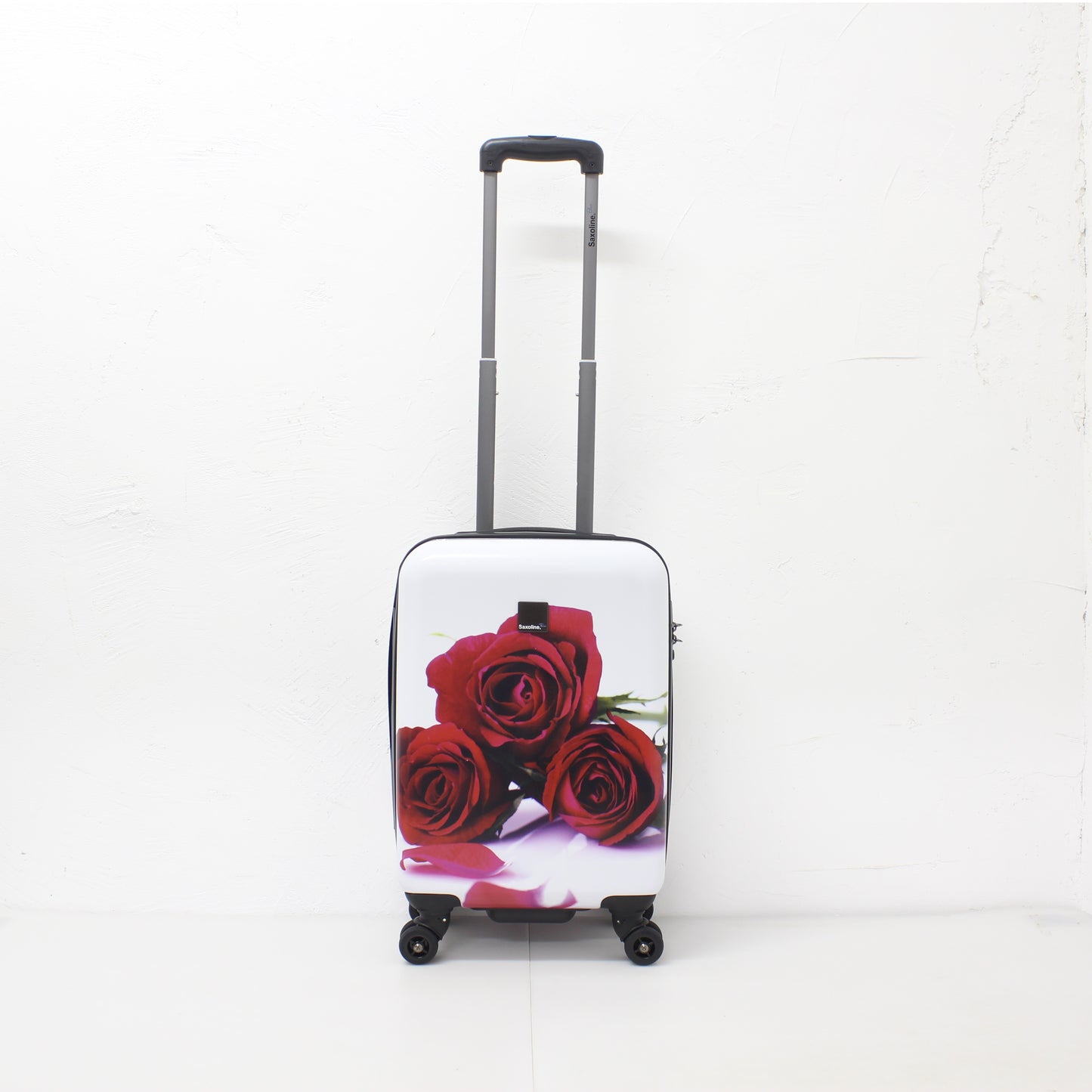 Saxoline Red Roses Hard Case trolley 3 piece set