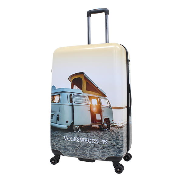 Printed volkswagen hard luggage