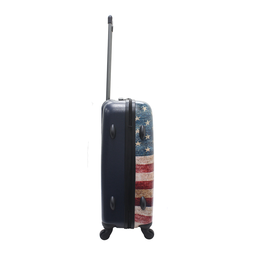 printed Goodyear trolley with American flag