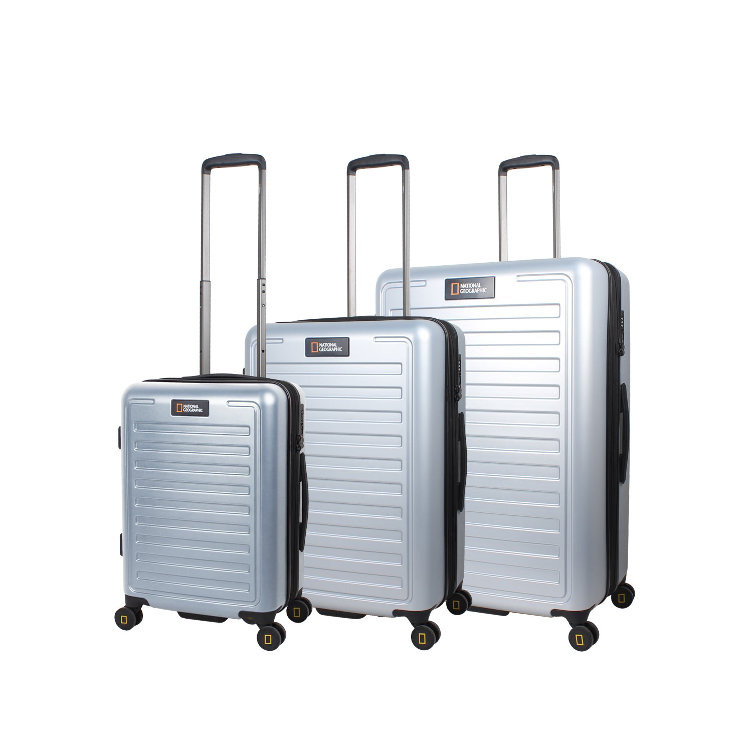 Silver polycarbonate luggage online HK