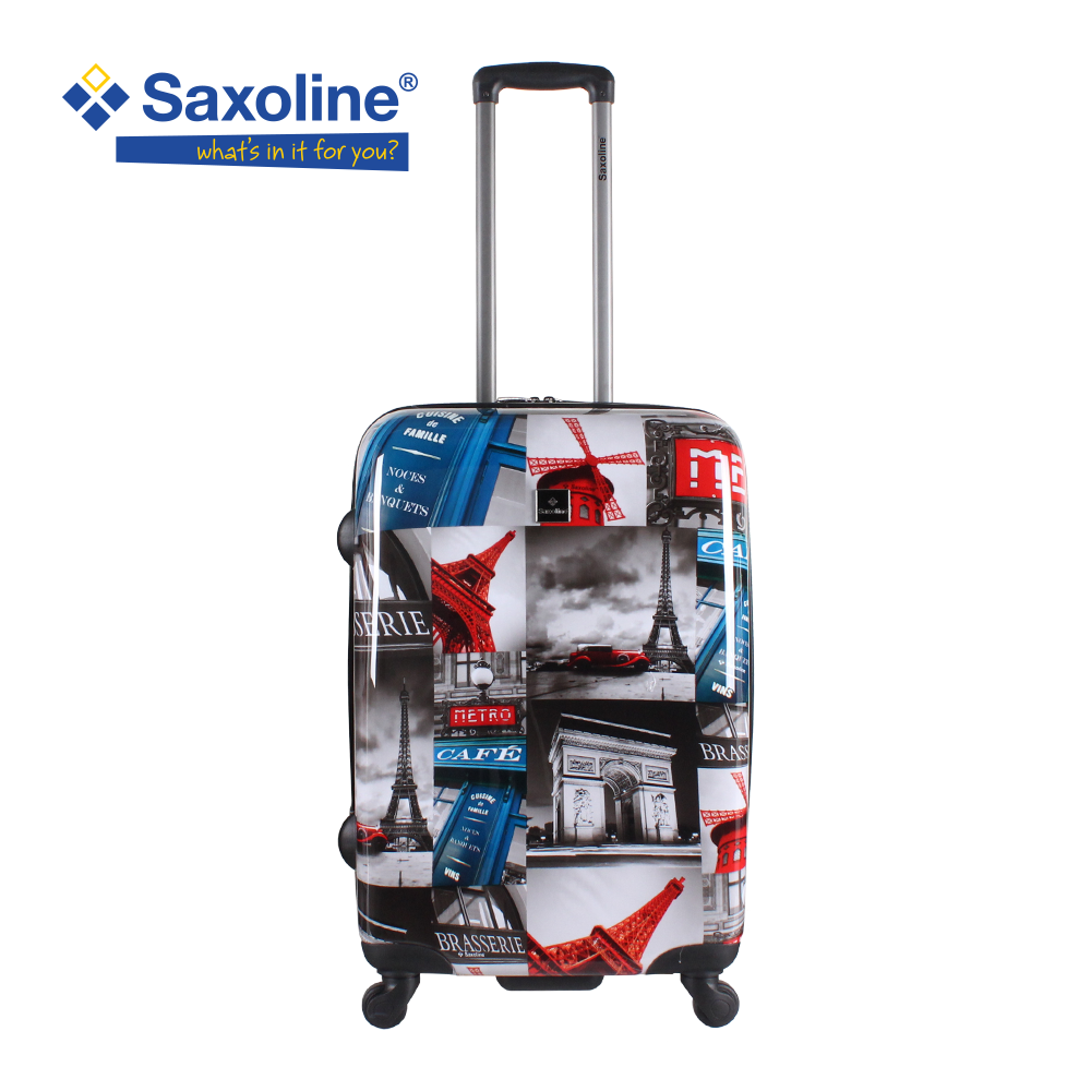 luggage with eifel tower print Saxoline | luggageandbagsstore Hk