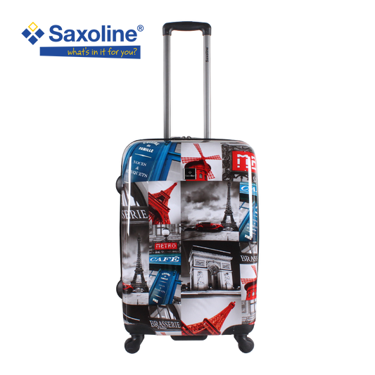 luggage with eifel tower print Saxoline | luggageandbagsstore Hk